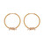 Tc Snake Hoop Earrings & Snake Gold
