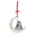 Pearl Bear On Moon Christmas Decoration