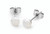 Silver Pearl Earrings 8mm