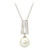 Pearl Pendant With Silver CZ