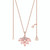 Maureen O'Hara Fan Rose Gold Pendant
