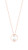Romi Rose Gold Pearl Circle Pendant