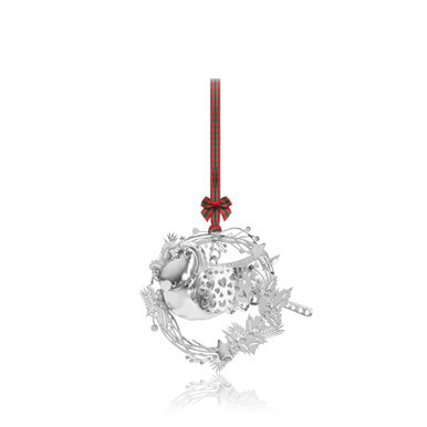 Heirloom Decoration - Robin with Wreath