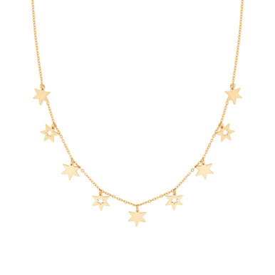 NINE STAR NECKLACE GOLD