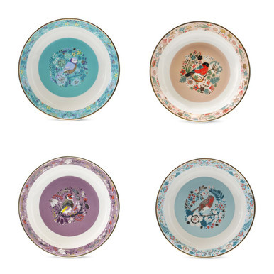 S/4 BIRDY PASTA BOWLS