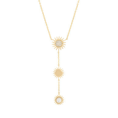 Soleil Pearl & Sun Drop Pendant