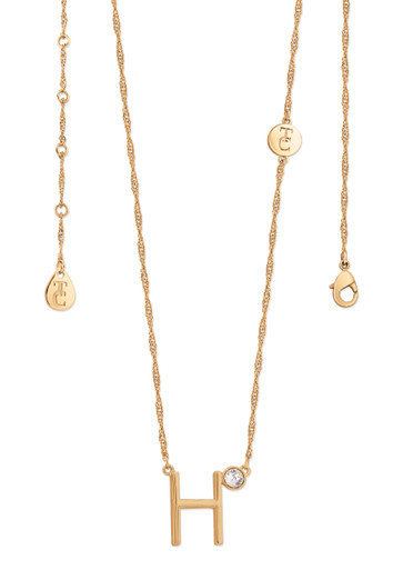 TC Letter "H" Pendant - Gold