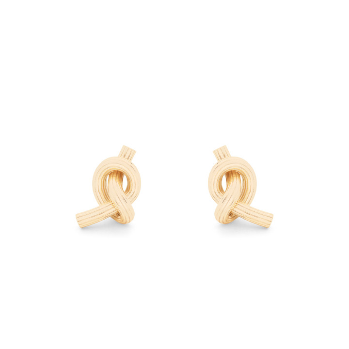 TC Love Knot - Knot Stud Earrings Gold