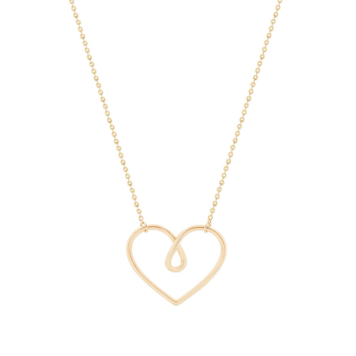 TC Love Knot - Heart Pendant Gold