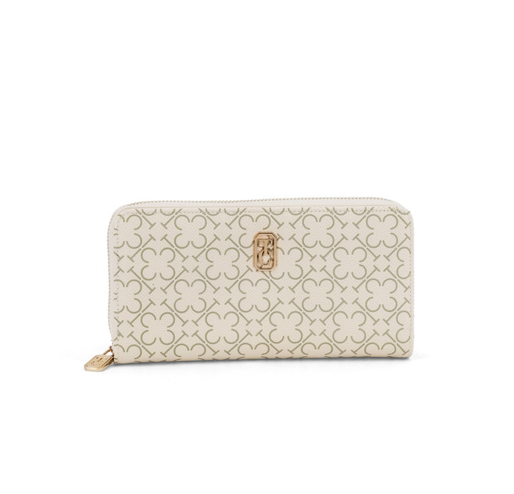 TC Monogram Wallet - Ivory