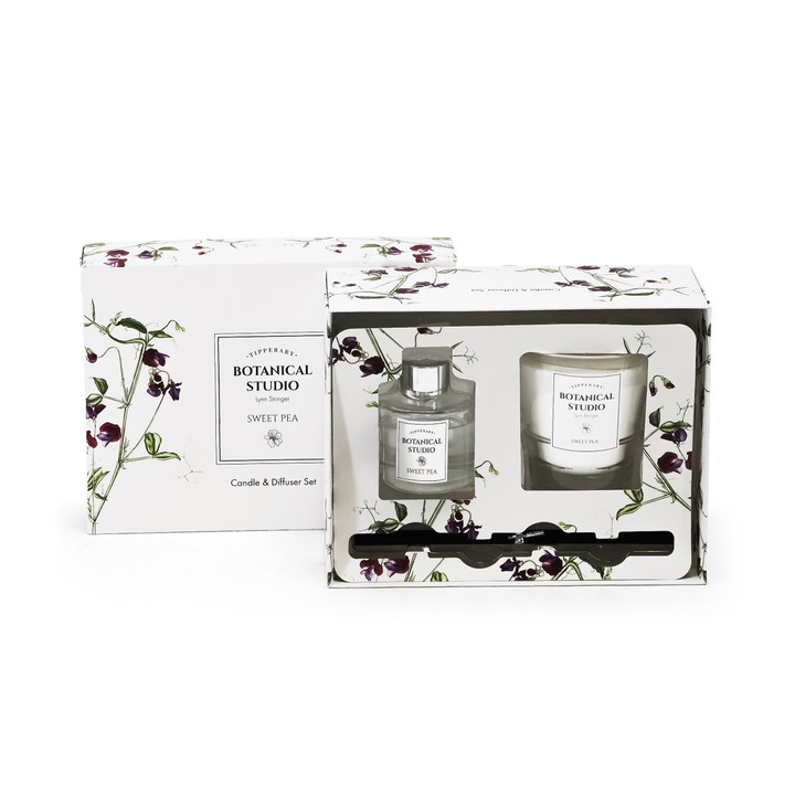 Botanical Studio Sweet Pea Candle & Diffuser Set