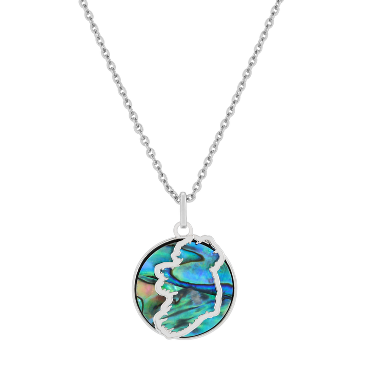 Trinity - Shell Map Pendant Silver