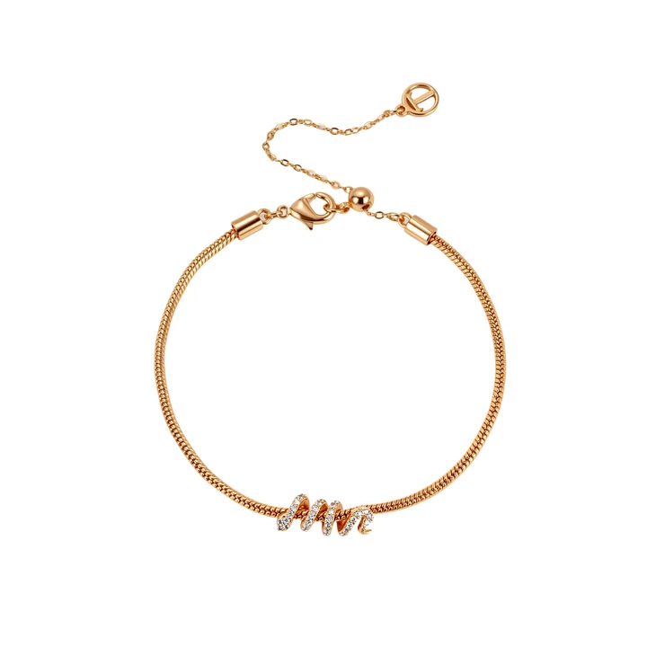 TC Snake Round Bracelet & Attachment Gold