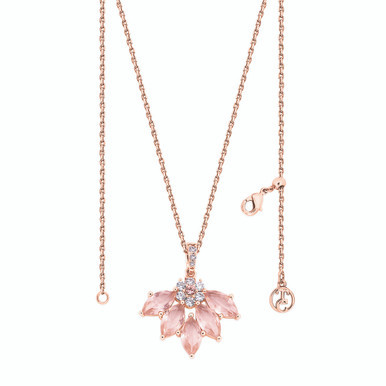 Maureen O'Hara Fan Rose Gold Pendant