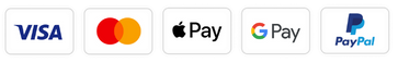 Accepted payment methods: Visa, Mastercard, PayPal, Klarna and more