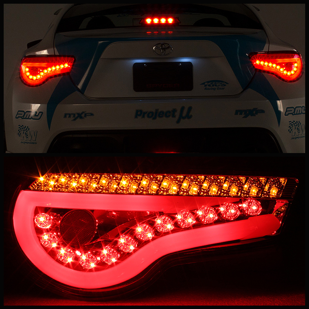 Toyota 86 /Scion FRS LED Tail Lights with sequential turn signal - Cabe