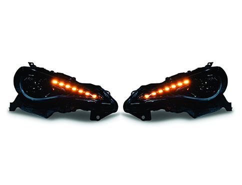 Toyota 86 / Scion FR-S Blacked out LED Headlight units