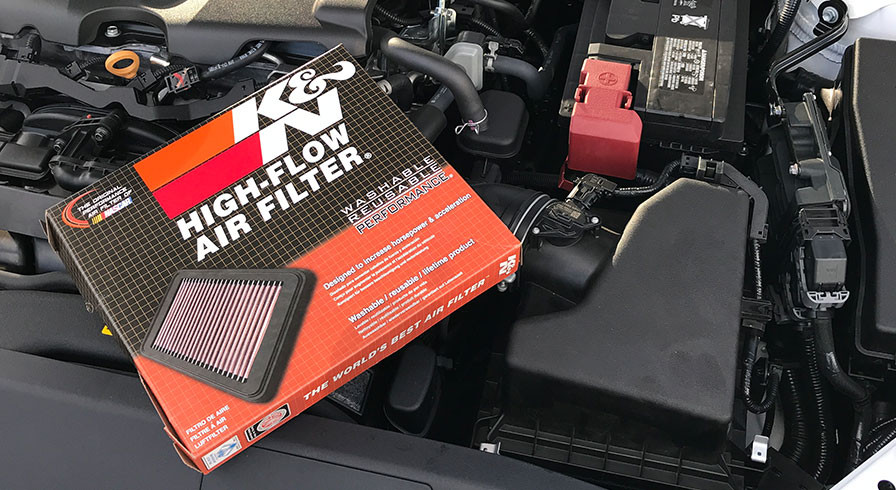 K&N Performance Air Filter install on a 2018 Camry XSE