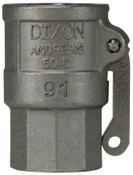 Dixon 50-D-SS 1/2" Stainless Female Coupler x