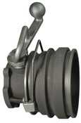 Dixon 5300BCL 4" API Coupler w/Locking Handle Bonded FKM-B Nose Seal, Crude Oil