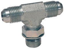 Dixon 6803-12 1-1/16"-12 Straight Thd Branch Tee (2) M-SAE 37 Deg x M-SAE O-Ring, Steel