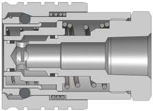 Dixon 6STBF6-SS 3/4" SNAPTITE FF COUP, 3/4" BSPP, 3 Body Material: 316 STAINLESS Body Size: 3/4"