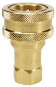 Dixon 8HF8-B 1" ISO-B COUPLER, 1" NPTF, BRASS Body Material: BRASS Body Size: 1"