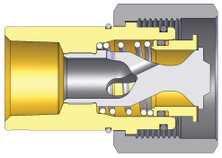 Dixon 8WF8-HN 1" Wing Style, 1" NPTF, Hex Nut Steel (201263-8)