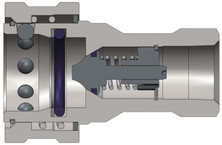 Dixon 8HBF8-S 1" ISO-B COU, 1" BSPP, 3O3SS Body Material: 303 STAINLESS Body Size: 1"