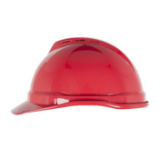 MSA 10034022 CAP,V-GD 500,VENTED,4 PT,RATCHET,RED