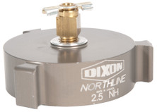 Dixon CAP250FABS 2.5" Aluminum Female NST Test Cap w/ ABS, Rocker Lug