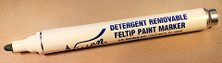 Nissen DRFPGN Green Detergent Removable Feltip Paint Markers