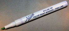 Nissen FPGNF Green Nylon Tip Feltip Paint Marker-Fine Line, Fine Point Size