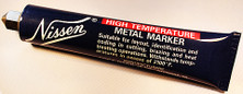 Nissen HTBKM Black High Temperature Metal Marker, 1/8" Point Size, 48/Case