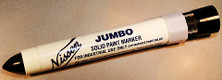 Nissen SPBKJ Black Jumbo Solid Paint Markers