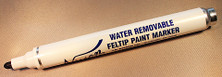 Nissen WRFPGN Green Water Removable Feltip Paint Marker, 48/Case