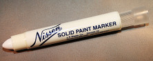 Nissen SPWHS White Solid Paint Markers