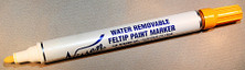Nissen WRFPYE Yellow Water Removable Feltip Paint Marker