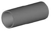 Kennametal 1162040 B4S-60, 1/4", 60 Series, Boron Carbide, Straight Bore Insert, 5/8" OD x 2" Length