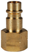 Dixon CJ2F3-B 1/4" HI-FLO NIPPLE, 3/8" NPTF BRASS Body Material: BRASS Body Size: 1/4"
