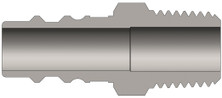 Dixon CJ2M2-LG 1/4" HI-FLO NIPPLE, 1/4" M-NPTF STE Body Material: STEEL Body Size: 1/4"