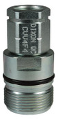 Dixon CVV4BF4 1/2" EURO-THREADED COUPLER, 1/2" BS Body Material: STEEL Body Size: 1/2"