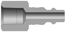 Dixon D4F3 1/2" IND NIPPLE, 3/8" NPTF, STEEL Body Material: STEEL Body Size: 1/2"