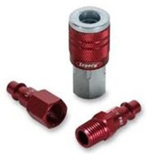 Legacy A73452D ColorConnex? Type D 3-pc 1/4" Red Coupler & Plug Kit