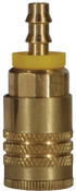 Dixon DC3844L 1/4" Body x 3/8" Brass Push On Hose