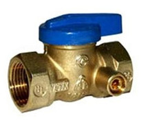 Legend Valve 102-513 1/2" T- 3100 Gas Ball Valve, Lever Handle w/ Side Tap