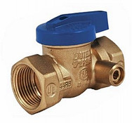 Legend Valve 102-515 1" T-3100 Gas Ball Valve, Lever Handle w/ Side Tap