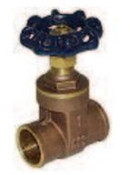 Legend Valve 104-723 1/2" S-408 Brass Gate Valve, Economy, C x C