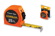 Komelon 3725 Power Tape 1" X 25 Ft Tape Measure, Orange