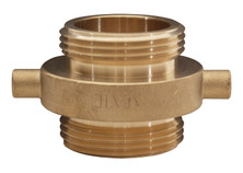 Dixon DMP15S15T 1-1/2" MNPSH X 1-1/2" MNPT BRASS PIN LUG ADAPTER